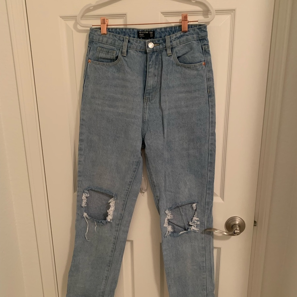 straight leg jeans